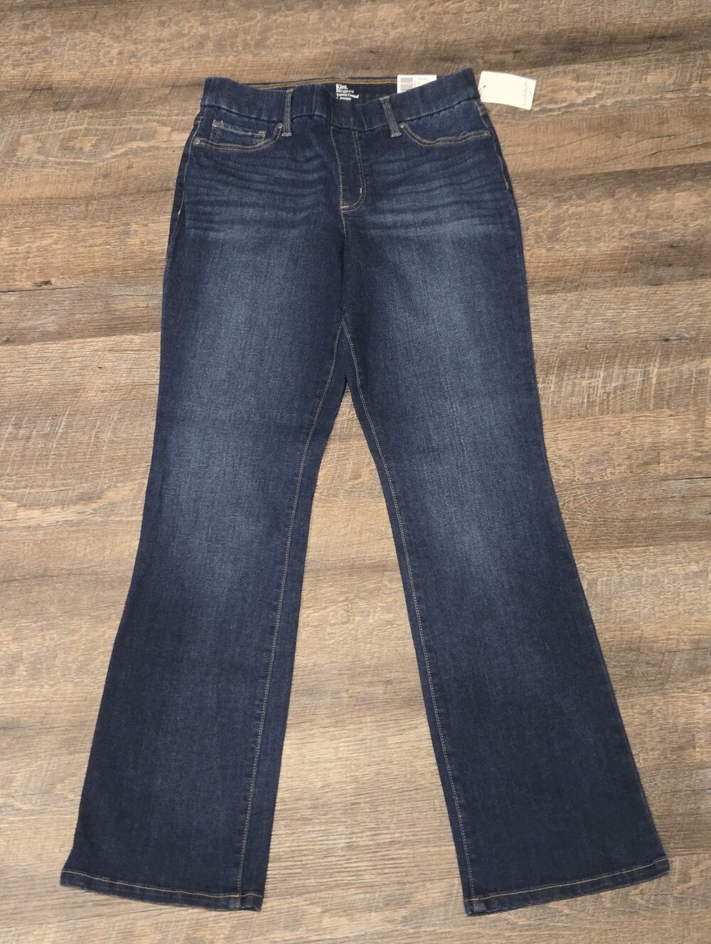 Kim Rogers Pull On Bootcut Jeans, Size 8